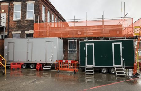 Office Re-refurbishment Toilet Hire Luxury Temporary Staff Toilets